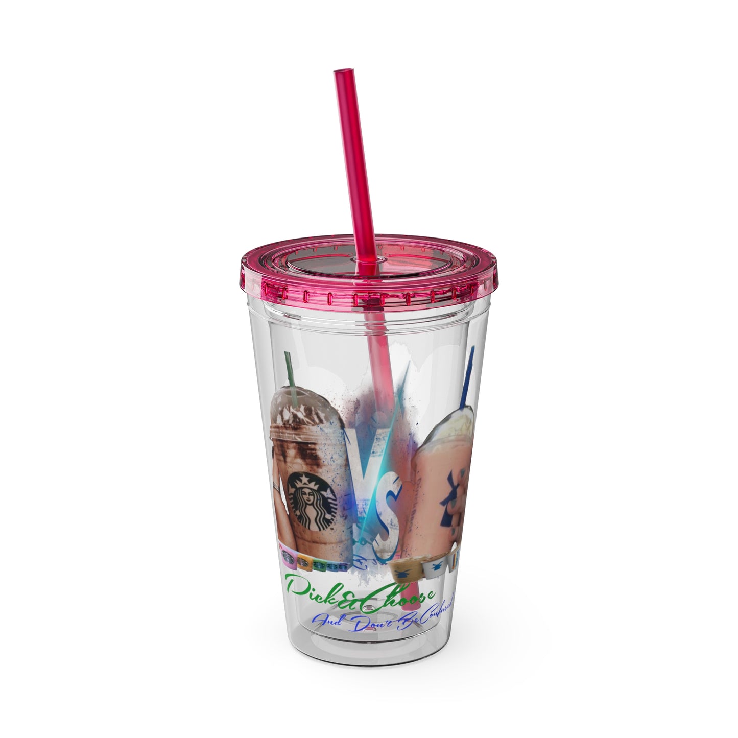 Sunsplash Tumbler with Straw, 16oz