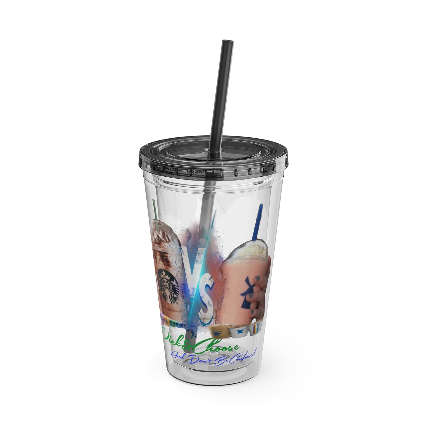 Sunsplash Tumbler with Straw, 16oz