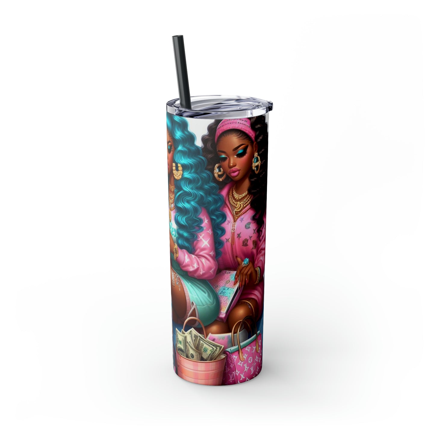 Skinny Tumbler with Straw, 20oz