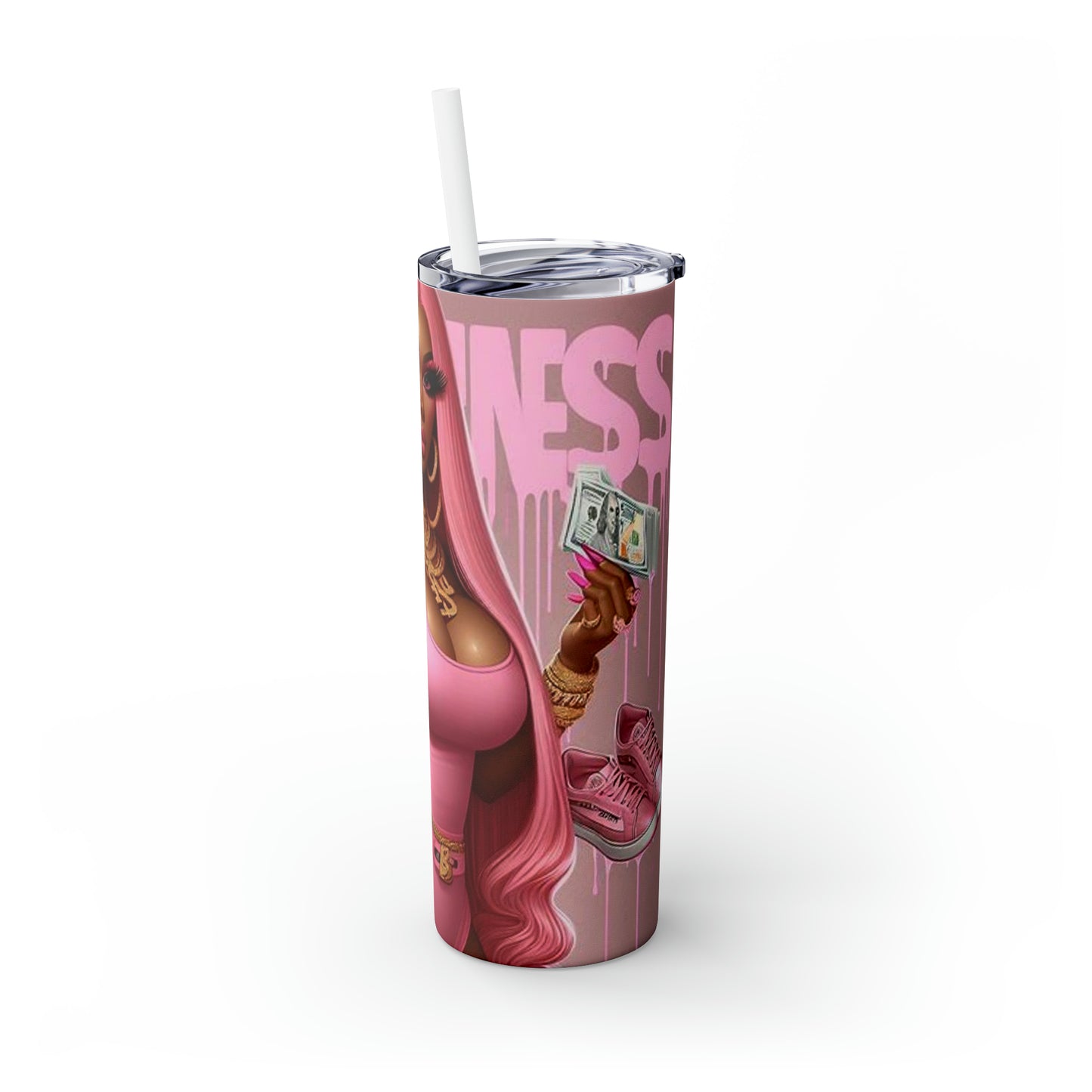Skinny Tumbler with Straw, 20oz