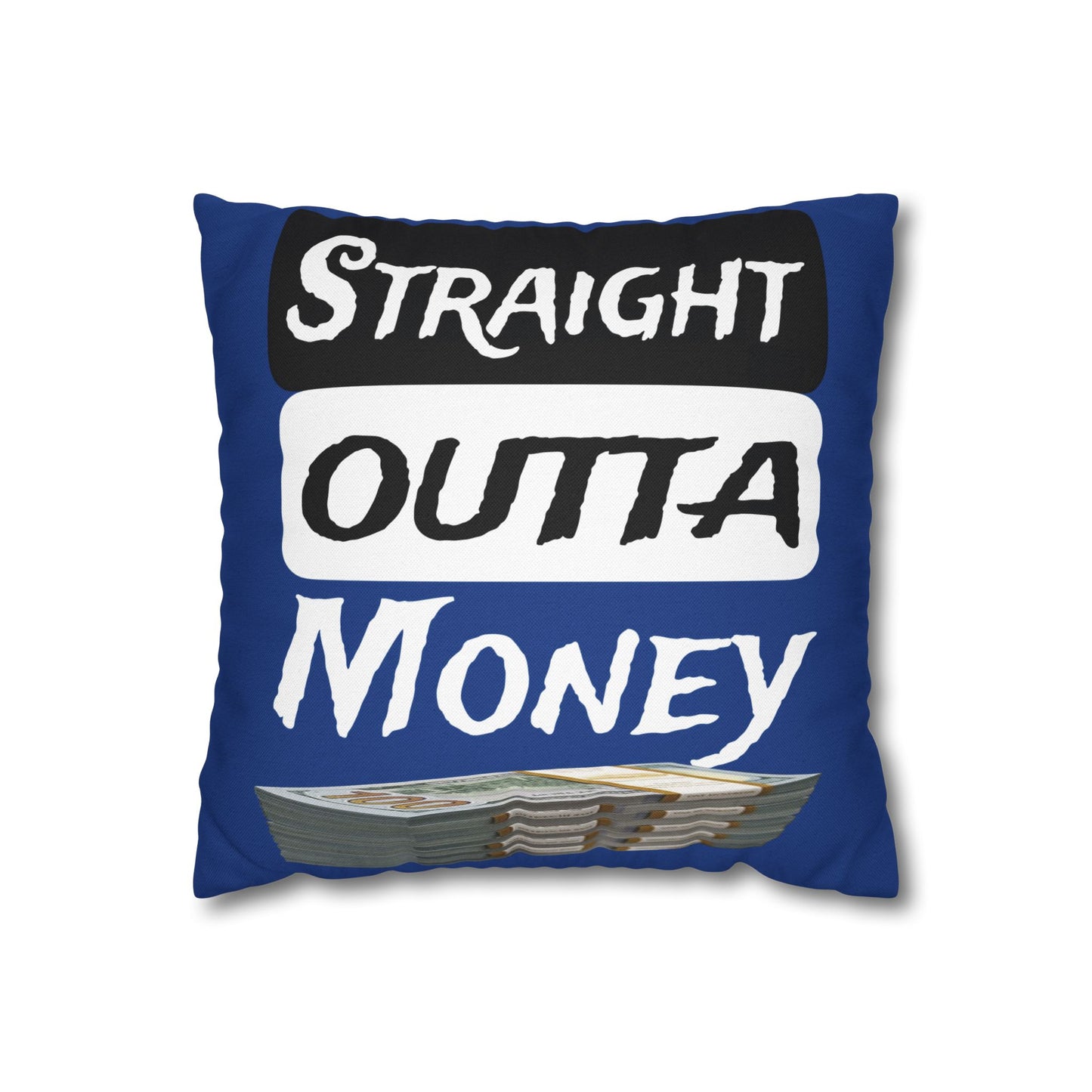 Spun Polyester Square Pillowcase