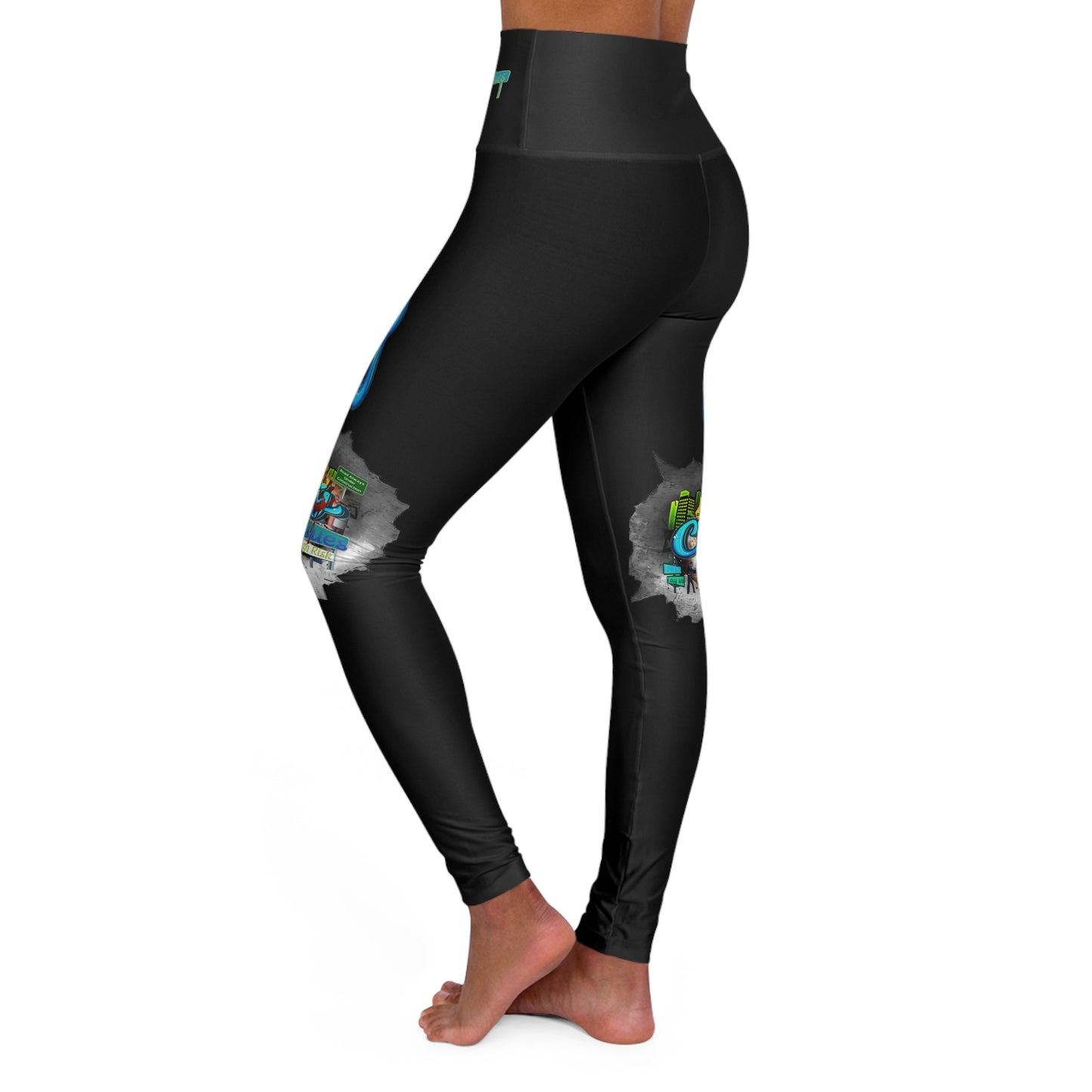 High Waisted Yoga Leggings (AOP)