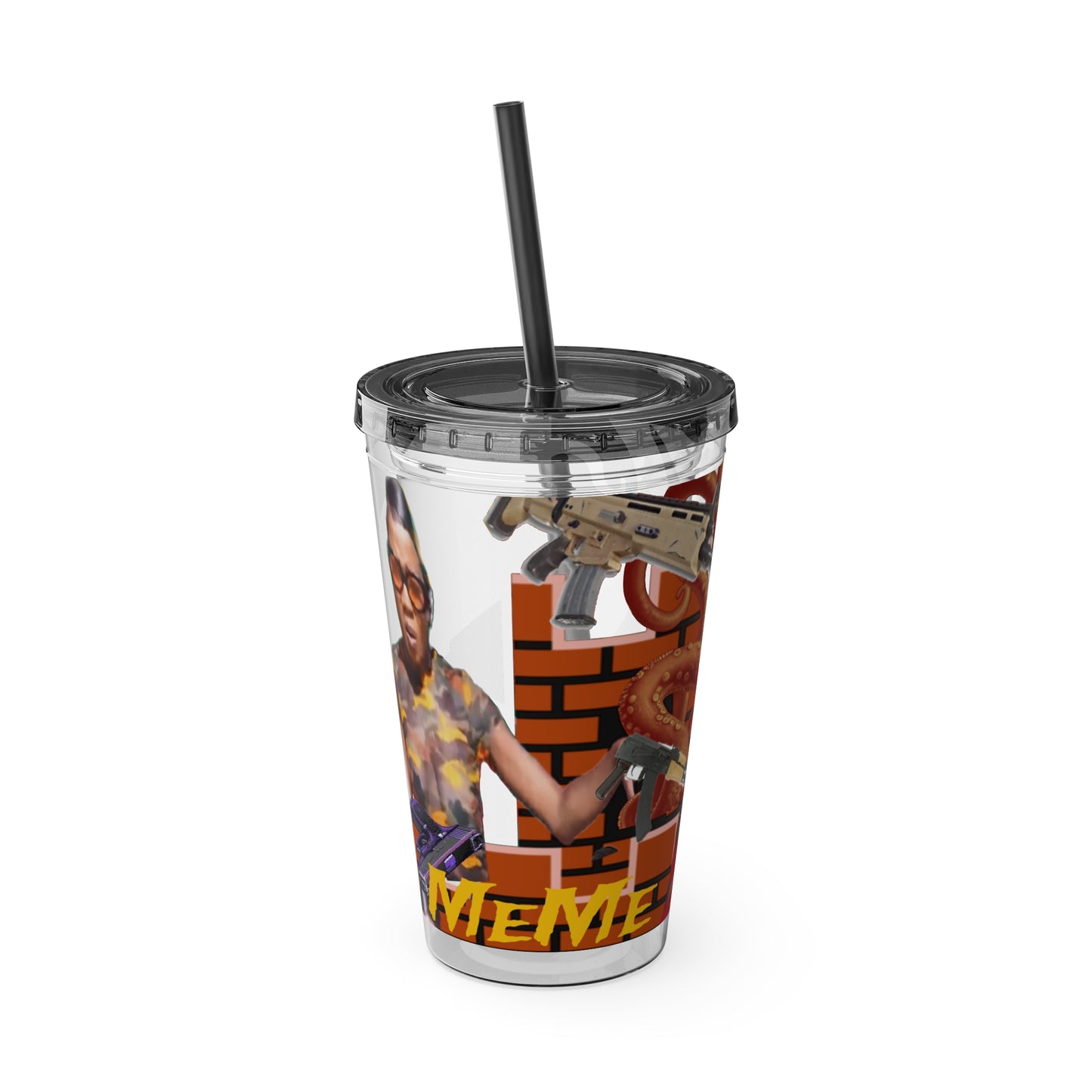 Sunsplash Tumbler with Straw, 16oz