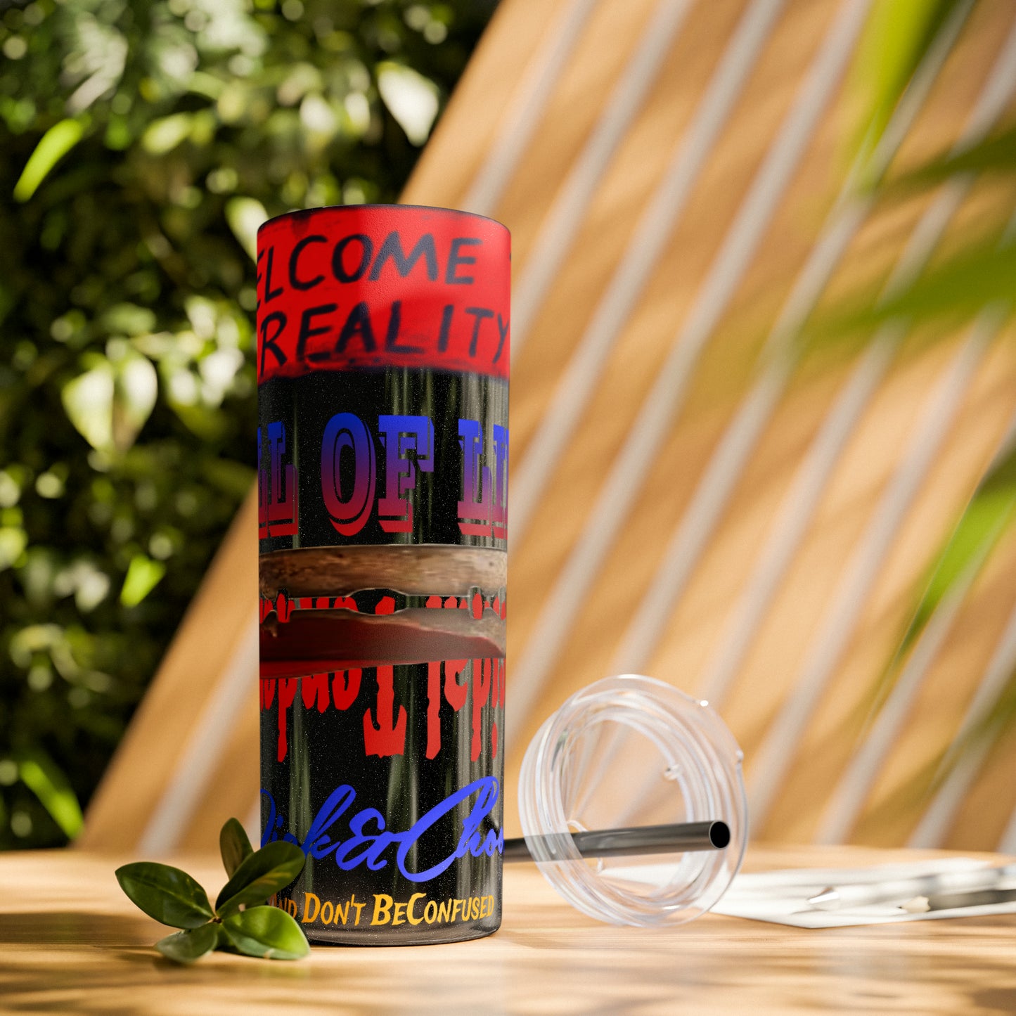 Skinny Tumbler with Straw, 20oz