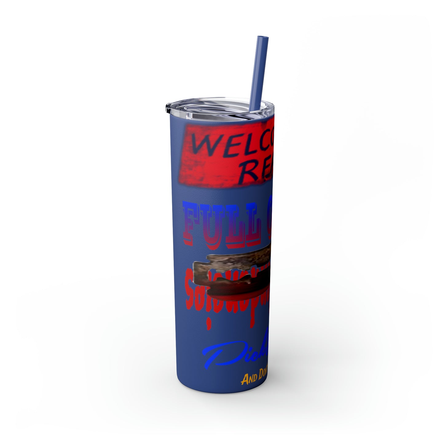 Skinny Tumbler with Straw, 20oz