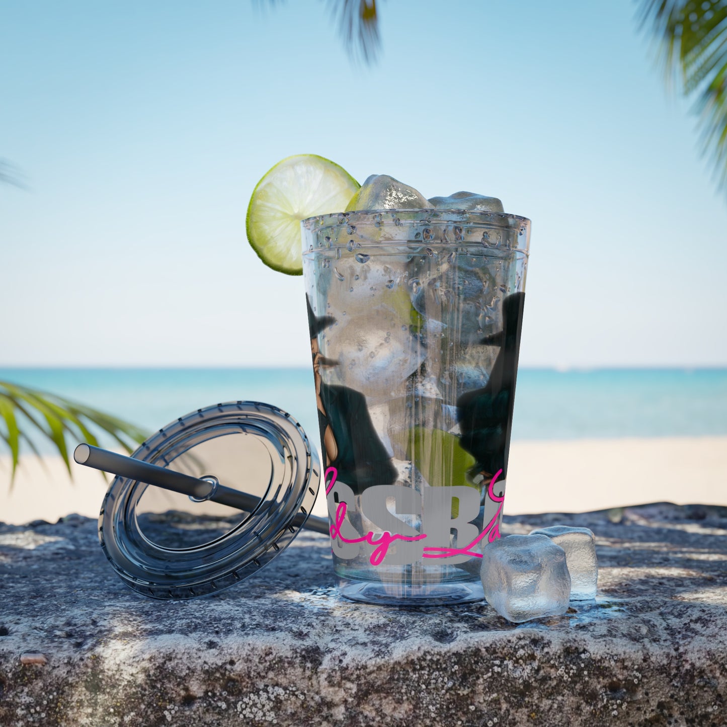 Sunsplash Tumbler with Straw, 16oz