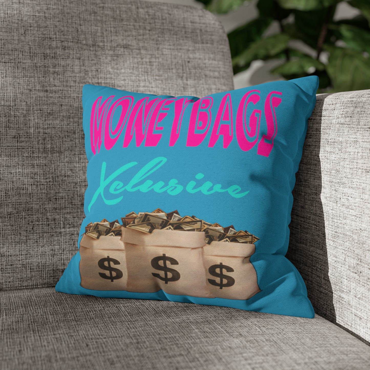 Spun Polyester Square Pillow Case