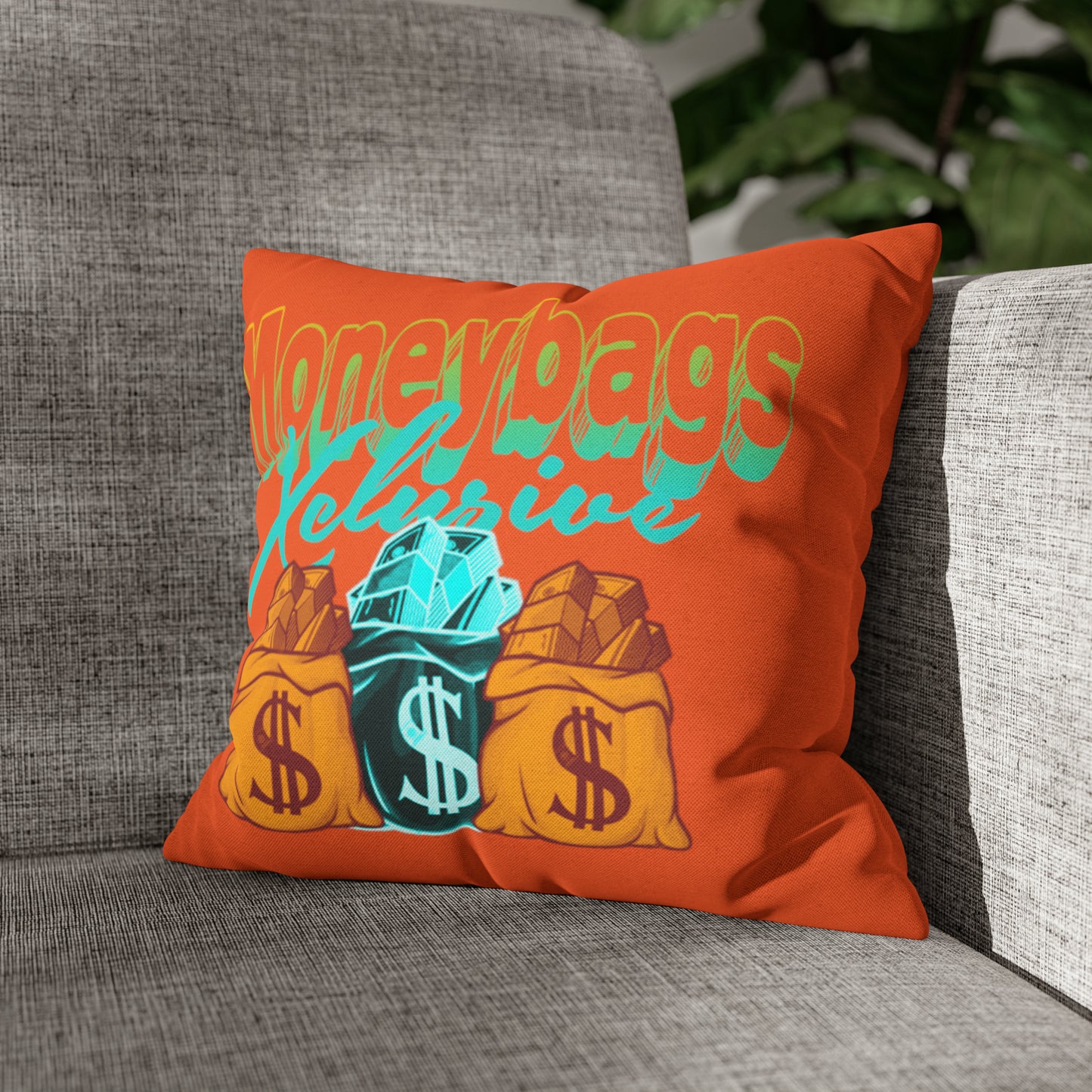 Spun Polyester Square Pillow Case