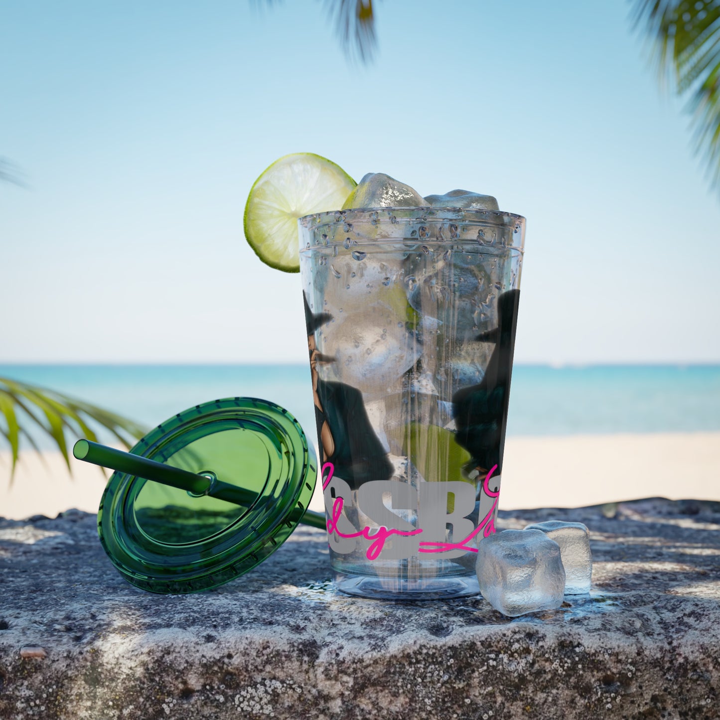 Sunsplash Tumbler with Straw, 16oz