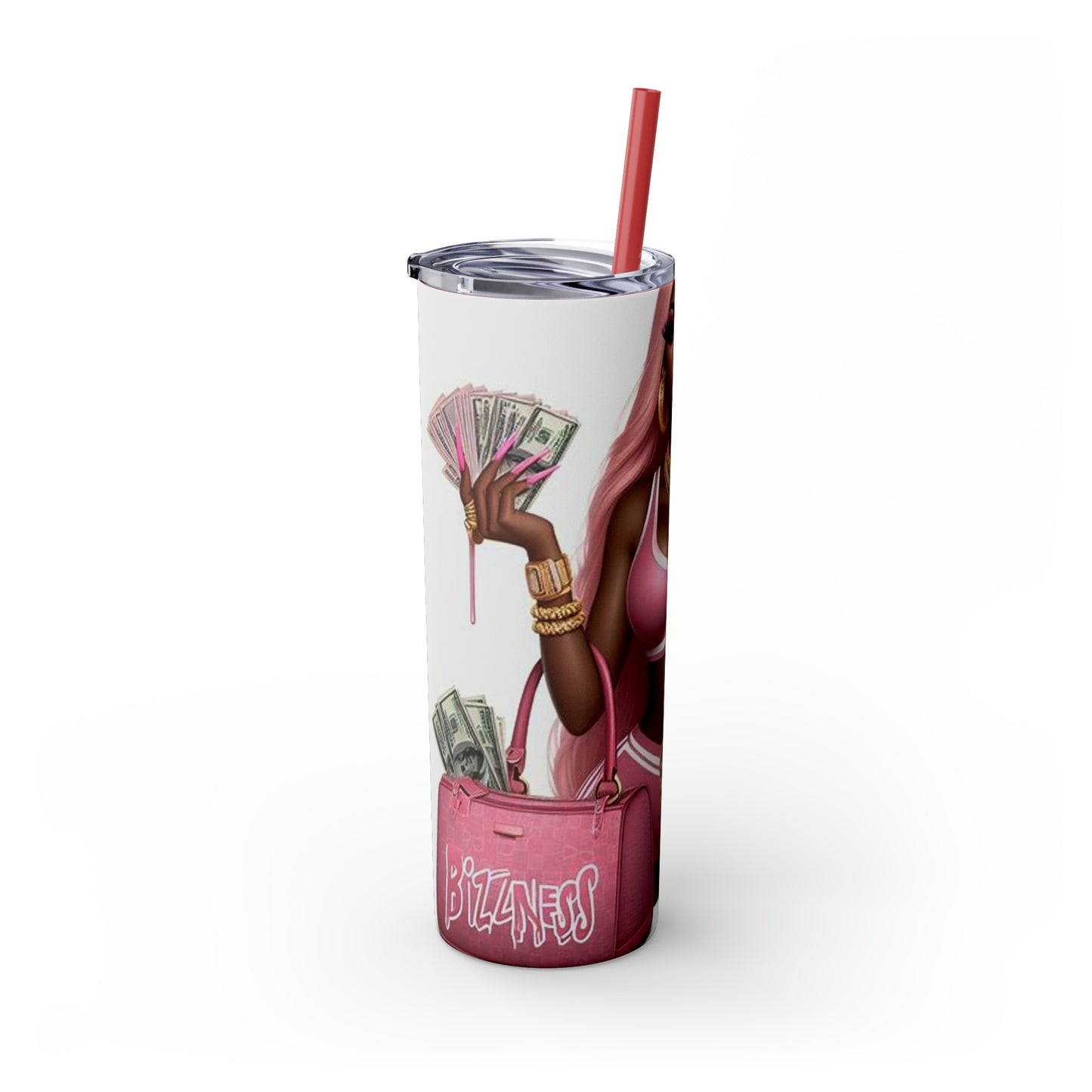 Skinny Tumbler with Straw, 20oz