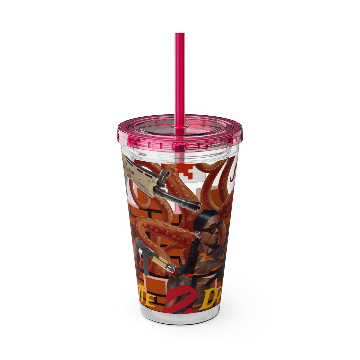 Sunsplash Tumbler with Straw, 16oz