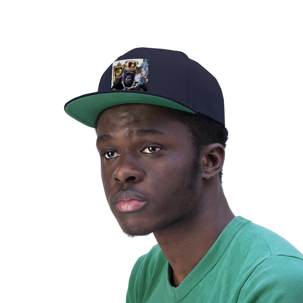 Unisex Flat Bill Hat