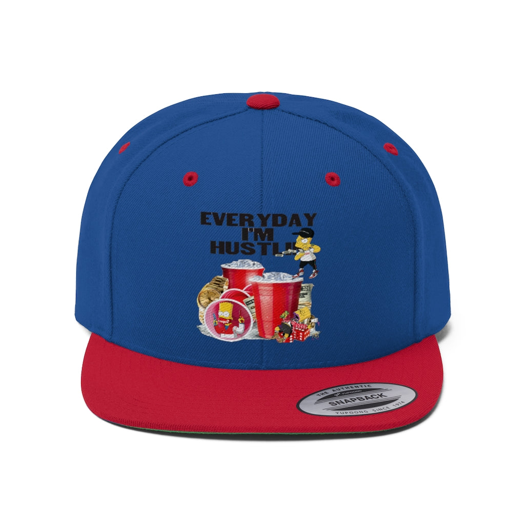 Unisex Flat Bill Hat