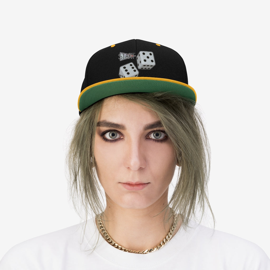 Unisex Flat Bill Hat