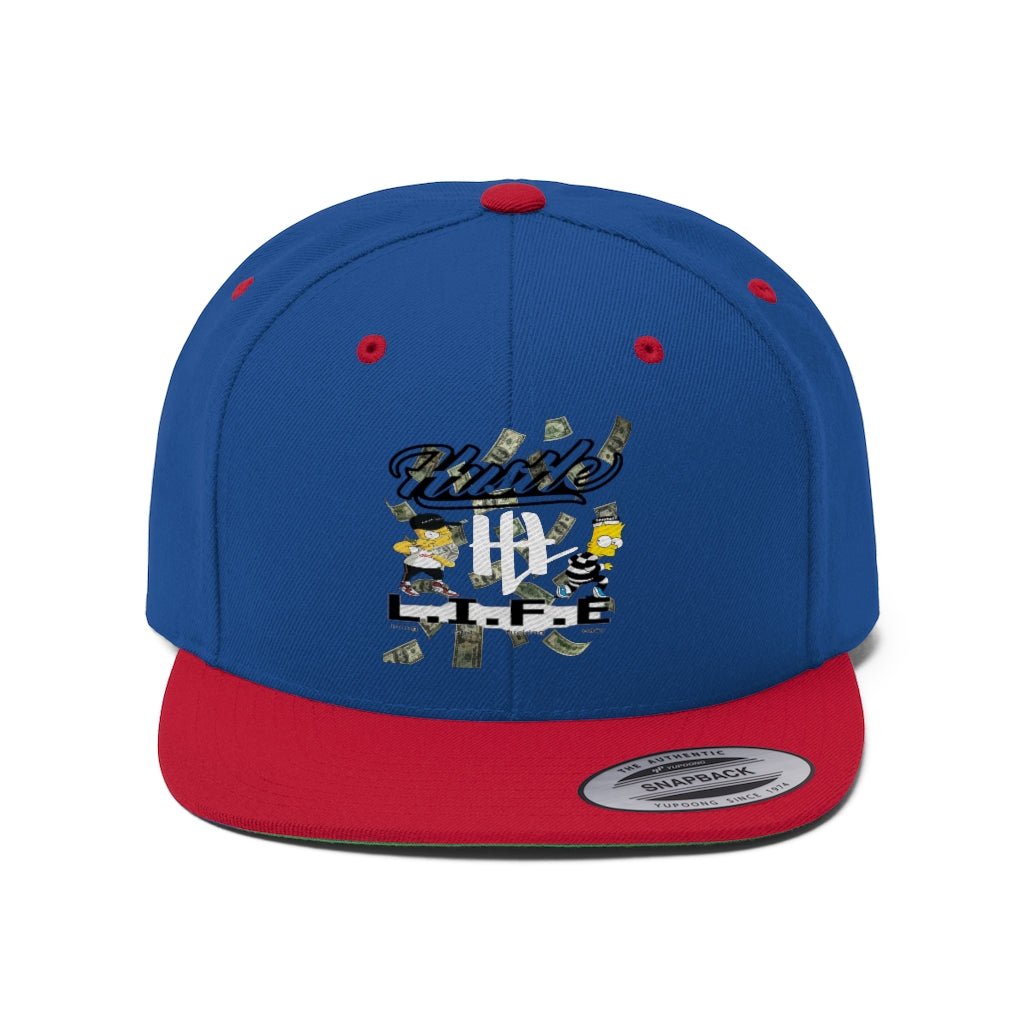 Unisex Flat Bill Hat