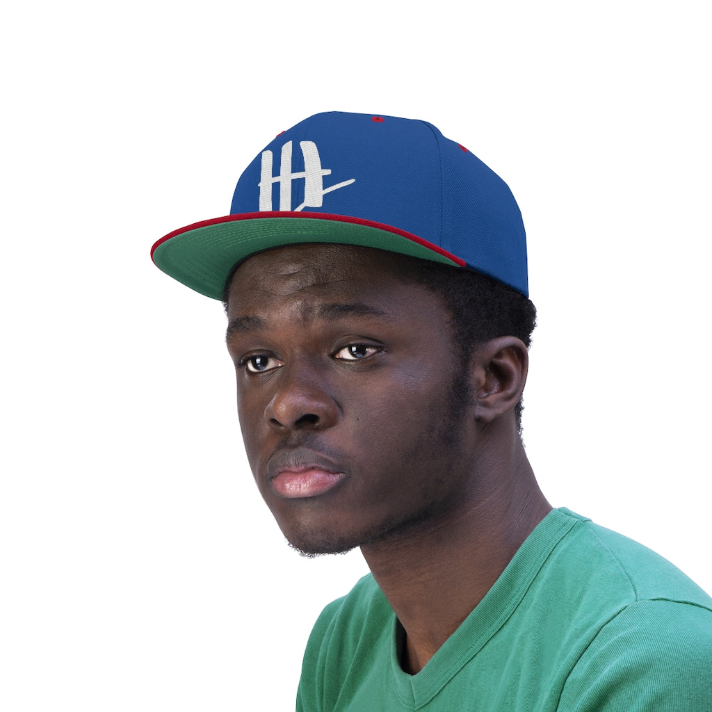 Unisex Flat Bill Hat