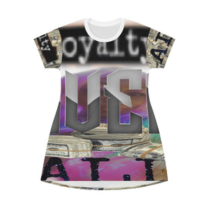 All Over Print T-Shirt Dress