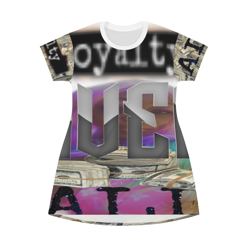 All Over Print T-Shirt Dress