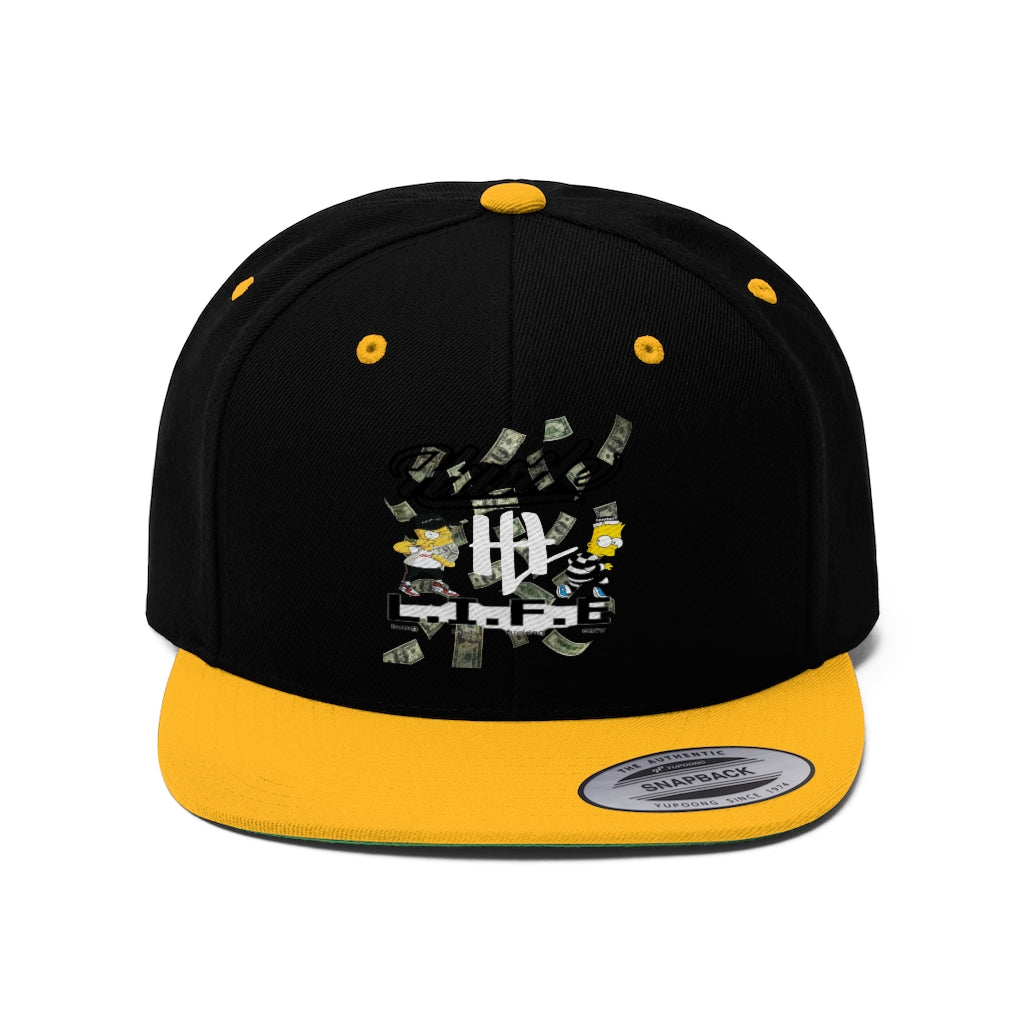 Unisex Flat Bill Hat