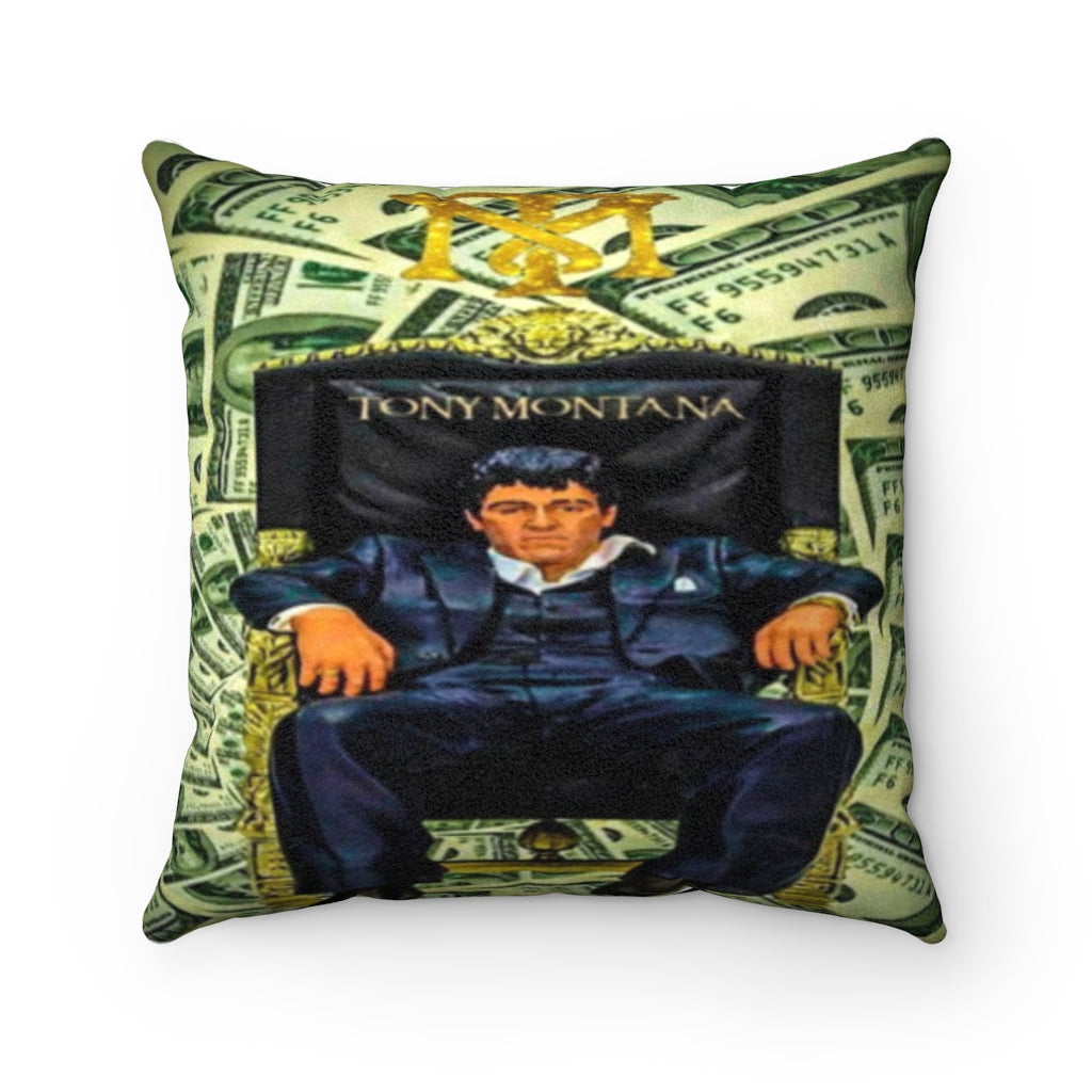 Faux Suede Square Pillow Case