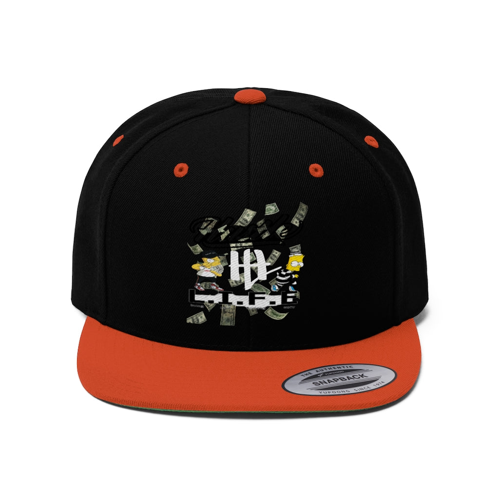 Unisex Flat Bill Hat