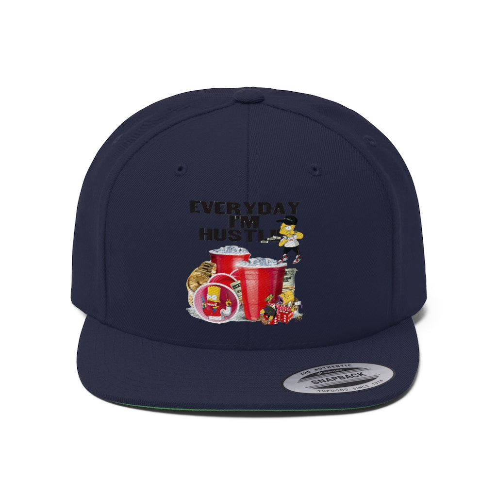 Unisex Flat Bill Hat