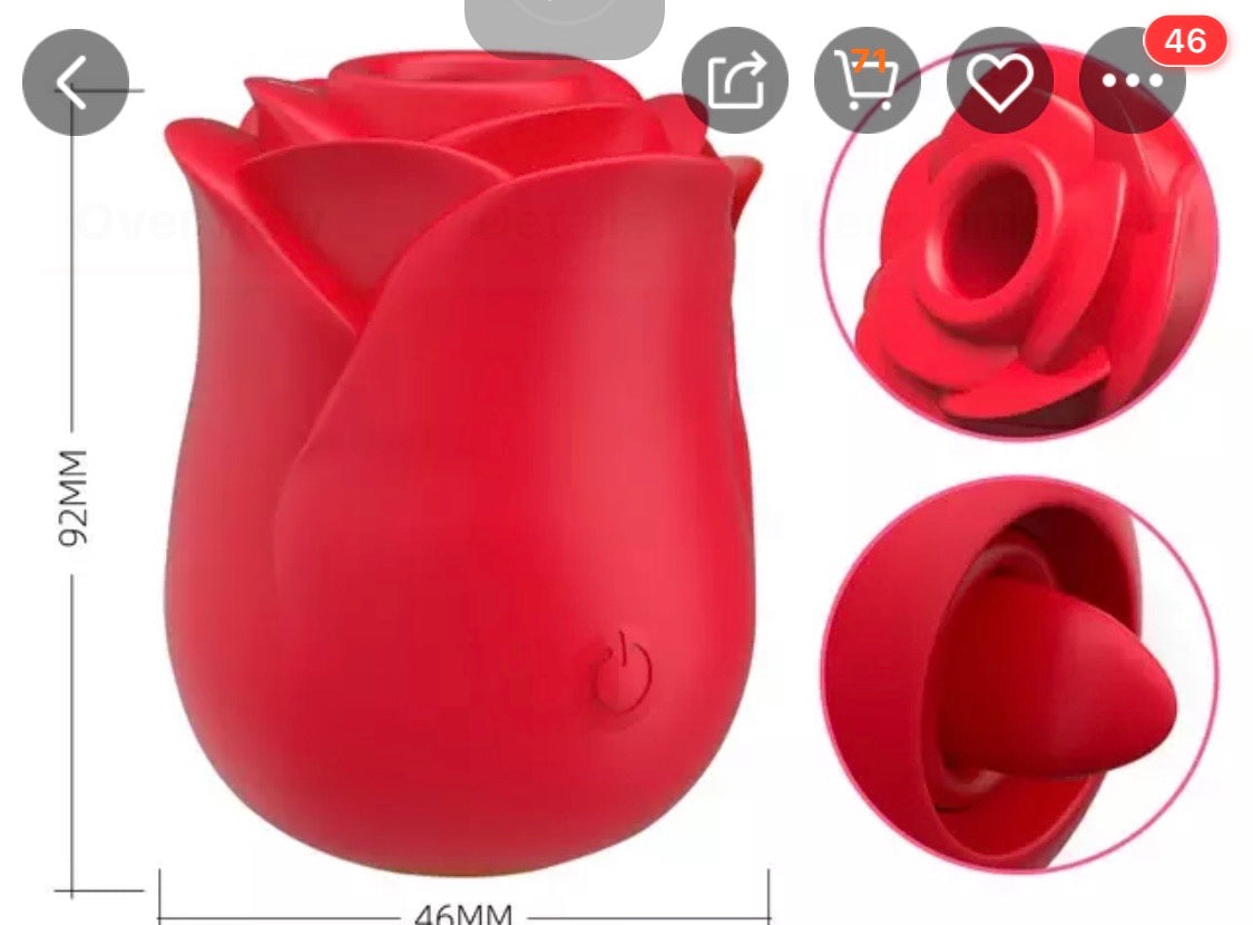 Adorime Rose Clitoral Vibrator Pinkandbossy clothing Boutique Adorime Rose Clitoral Vibrator Pinkandbossy clothing Boutique