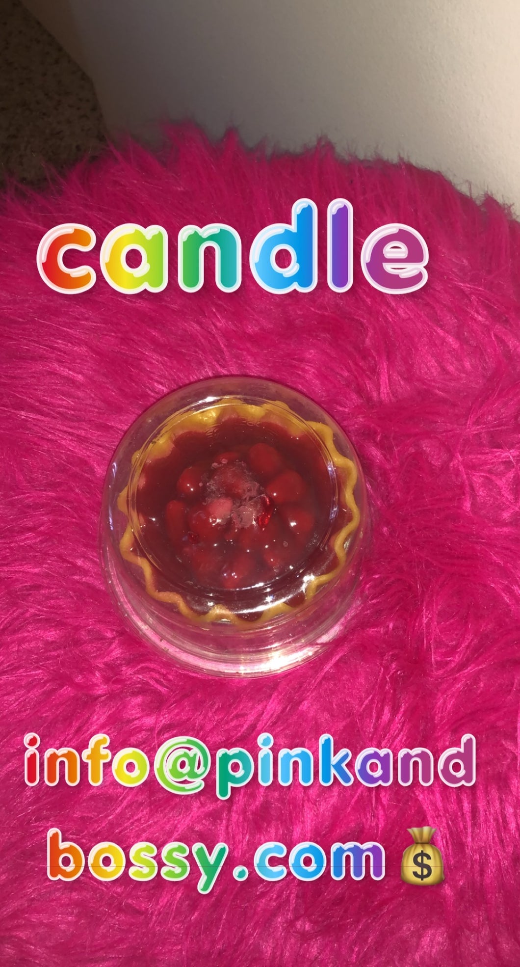 cherry candle